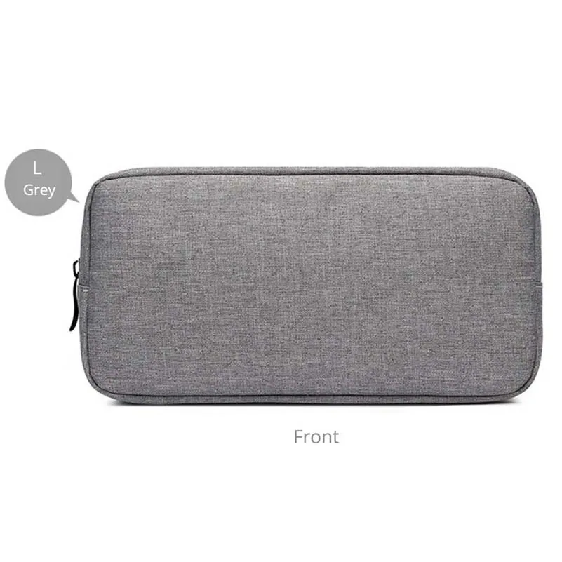 Travel Accessories Portable Bag Digital USB Cable Charger Earphone Pouch Storage Organizer Bag Case Small Items Packing Storage - Цвет: L-grey