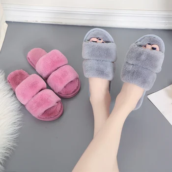 

Women Slippers Home Shoes Female Indoor Furry Slippers Plush Casual Shoes Womens Shoes Zapatos De Mujer Maggie's Walker