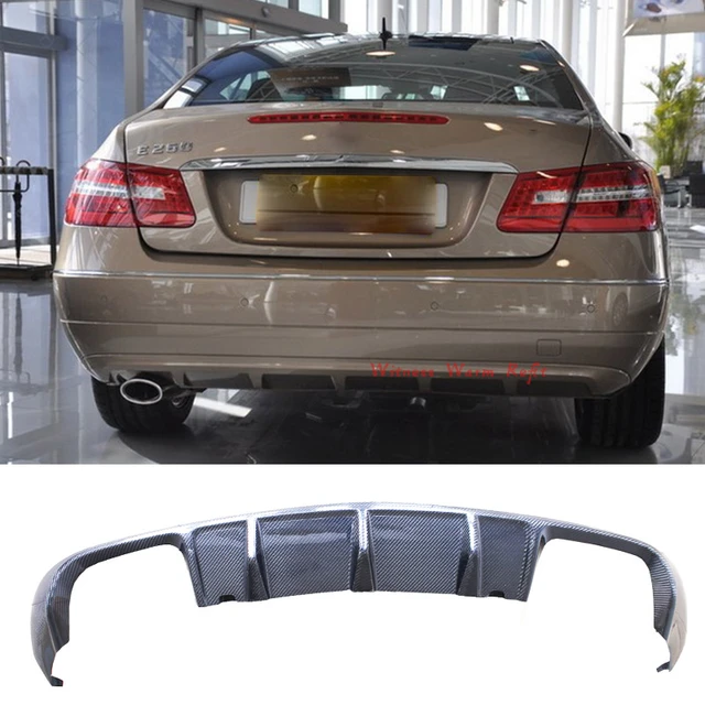 W207 C207 Carbon Faser Heckschürze Diffusor Lip Spoiler für Benz W207 E-klasse  Coupe E260 E300 E350 Standard stoßstange 2010 -2013 - AliExpress