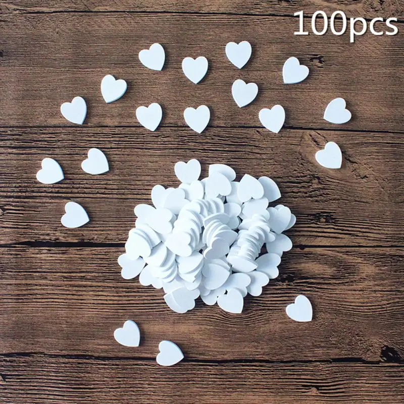 100 шт. с милым любовным сердцем и цветком Свадебный декор для стола фотоальбом