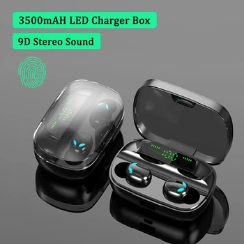 

3500mAH LED Touch Bluetooth Earphone TWS Wireless Earphones 9D Stereo Headphone Waterproof Noise Cancelling Gaming Headset