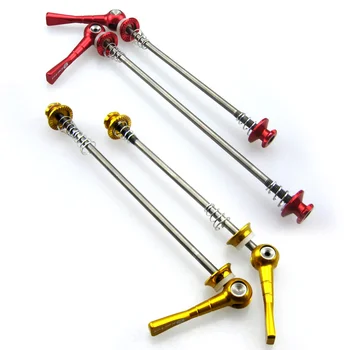 

48g 2pcs Titanium Axle Skewer CNC Bicycle Quick Release Road MTB Bike Cycling Wheel Hub Skewers Set Quick-release Skewer Lever