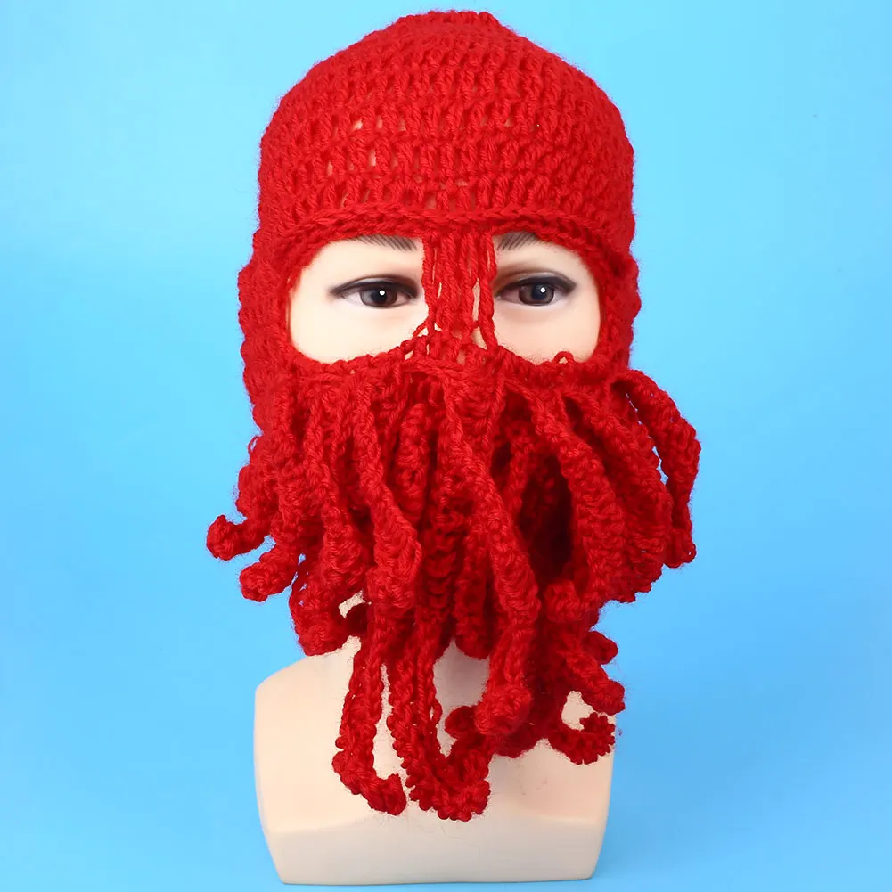 Comfortable Octopus Ski Cap Hat Beanies Ski Mask Warm Winter Accessory