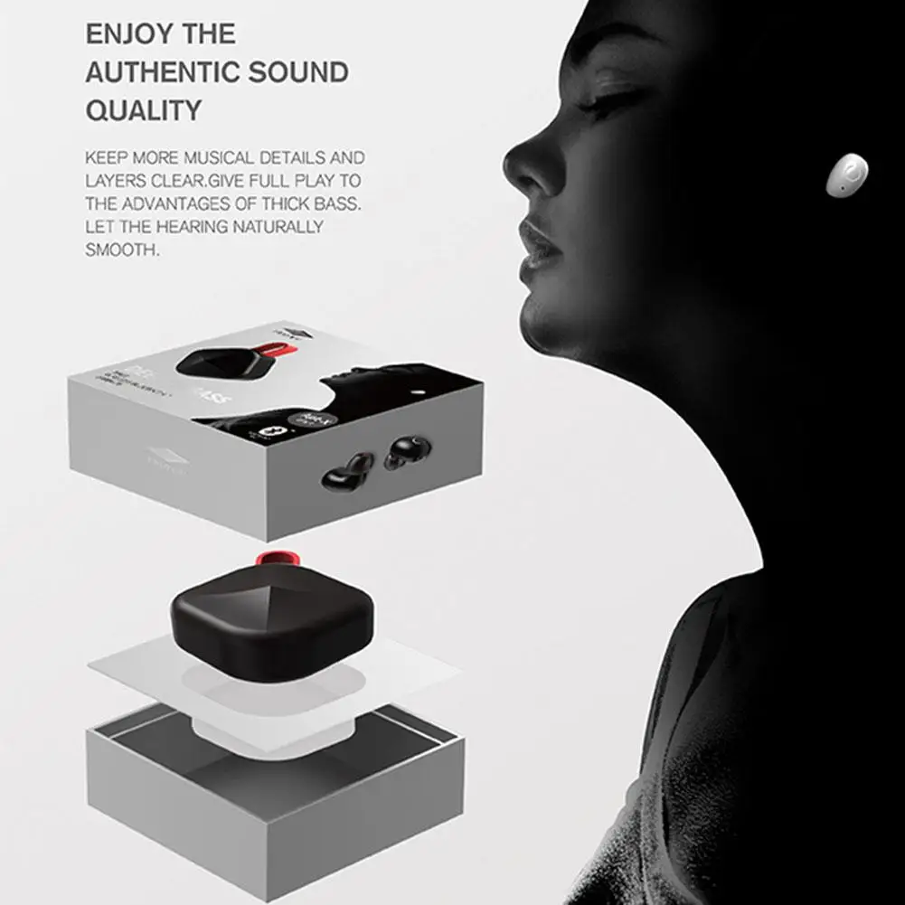 Rondaful B6 IPX7 водонепроницаемый TWS наушники-вкладыши беспроводной Bluetooth 5,0 Поддержка APTX/AAC 6 часов музыкальное время для IOS/Android