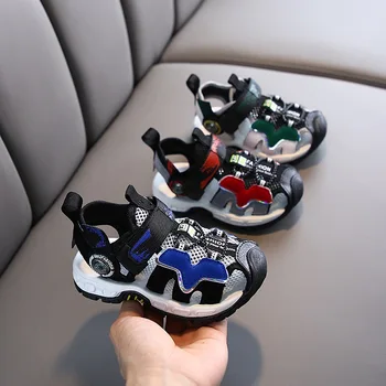 

New Children Sandals for Boys Girls Summer Fashion Baotou Outdoor With Compass Boy Beach Shoes Breathable Soft Sport Kids Sandal