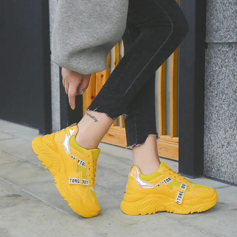 

2020 Large Size 35-41 Four Seasons New Ladies Sneakers Shoes Fashion Wild Comfortable And Breathable Laser Casual Shoes B25-97