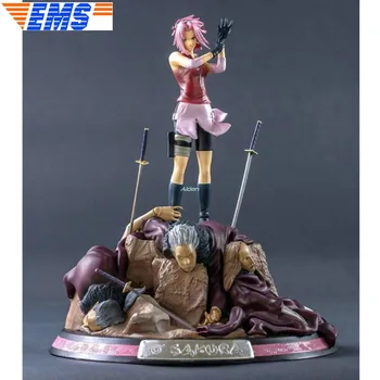 

10" Naruto Statue The Fire Nation Bust Haruno Sakura 1/6 Full-Length Portrait Uchiha Sasuke GK Action Model Toy BOX 25CM Z2846