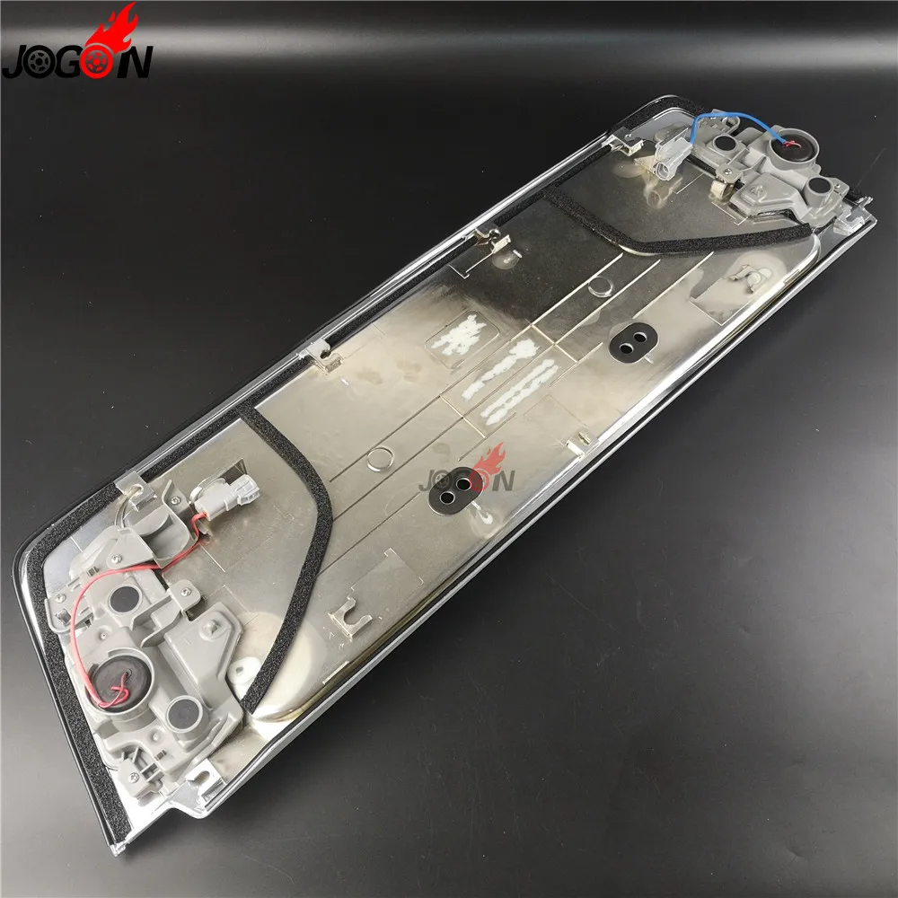 Белый и черный Автомобильный задний багажник рамка номерного знака светодиодный