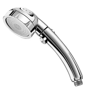

360 Degrees Rotating Adjustable Water Saving Shower Head 3 Mode Shower Water Pressure With Water Control Button bathroom set