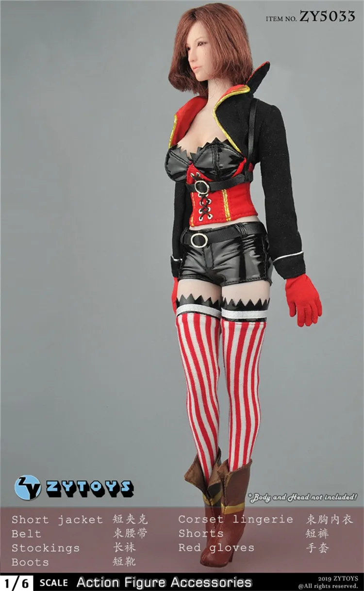 ZYTOYS ZY5033 1/6 Jean Barr костюм набор для 12 дюймов Женская Фигурка DIY