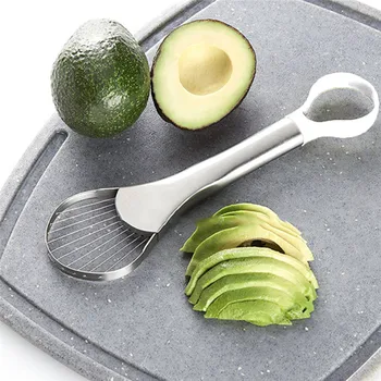 

Stainless Steel Avocado Coreless Slicing Tool 2 In 1 Vegetable And Fruit Grater Creative Multi-Function Kitchen Gadgets