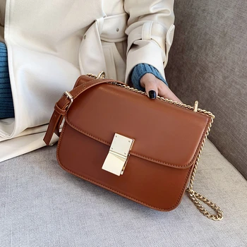 

Fashion Solid Color Quality Women Bag Pu Leather Handbags PU Shoulder Bag Flap Crossbody Bags For Women Messenger Bags