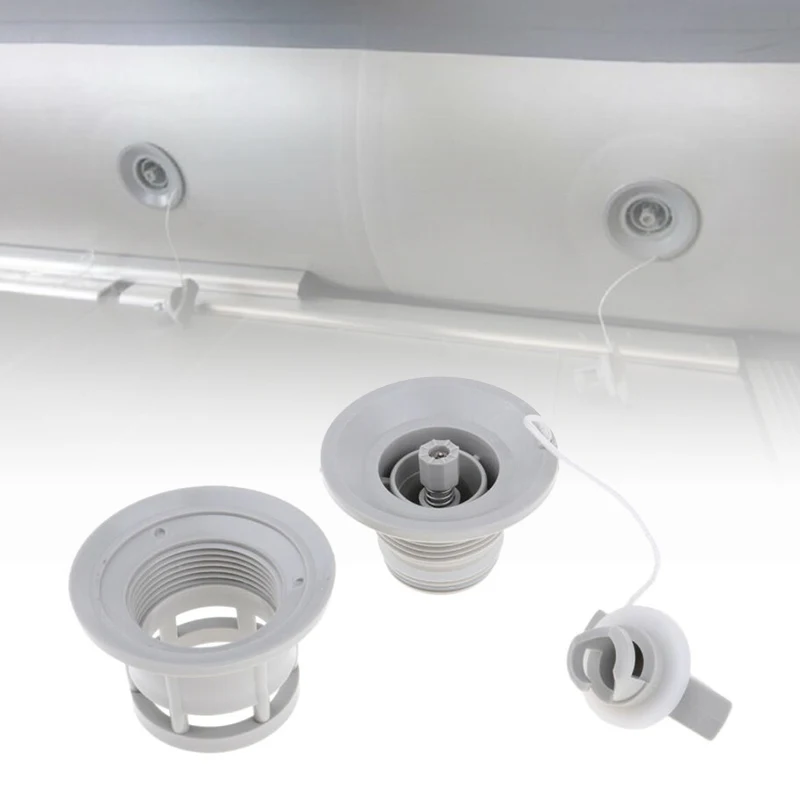 6 Holes Air Valve Cap Cap For Inflatable Boat Surfboard Gray Accessories