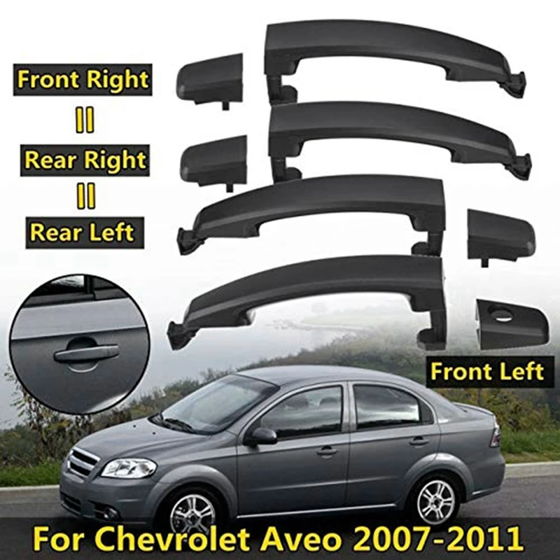 Для Chevrolet Aveo 2007 2008 2009 2010 2011 4 шт./компл. спереди и сзади левый и правый Внешний Ручка для входной двери 96468254 25972958