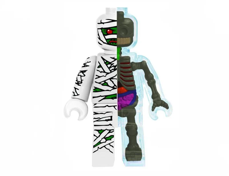 Аутентичные художники Mighty Jaxx Brick man mummy 4D