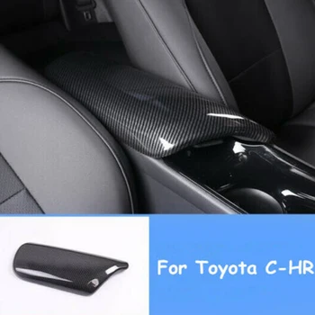 

ABS Carbon Fiber Car Armrest Box Cover Center Console Saver Cover Trim For Toyota C-HR 2016-2019 (Left Hand Drive)