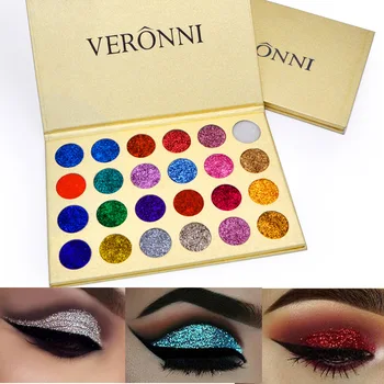 

24-Color Glitter Powder Sequined Stage Makeup Eye Shadow Glittering Powder Sequined Pearly Lustre Eye Shadow Waterproof Lasting