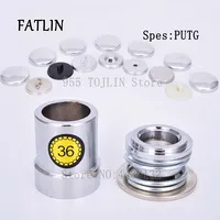 100Sets 36L Aluminum Covered Cloth Fabric Buttons DIY Handmade Metal mold Bread Shape Round FATLIN 2