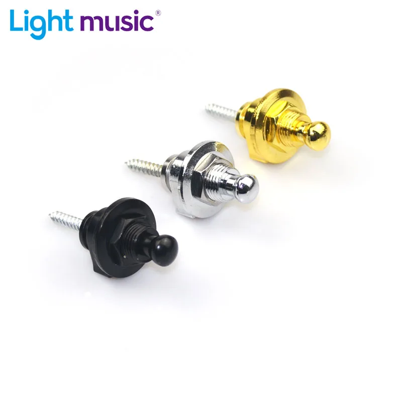 

50pcs/lots Guitar Strap Lock Strap lock Straplock Button for all Acoustic Electric Bass Guitar Strap 3 Colors Guitarra