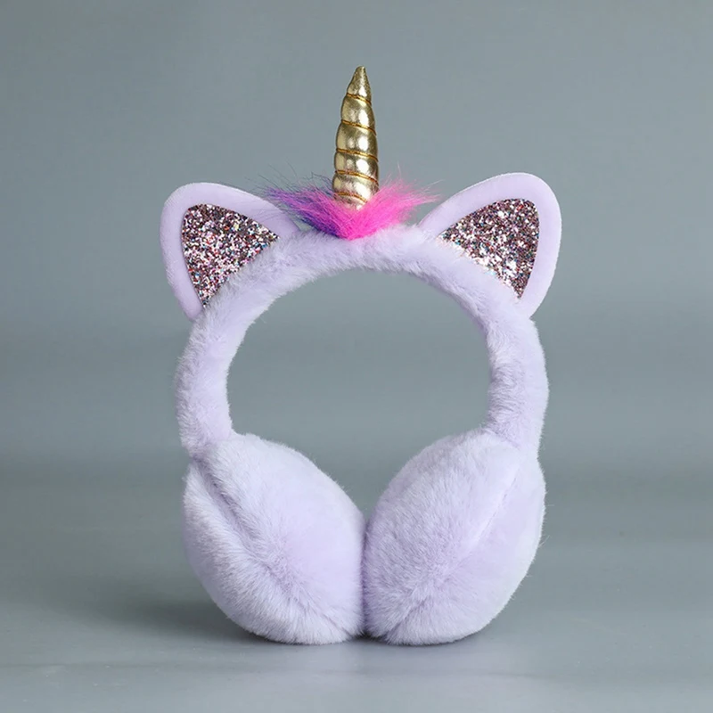 Cache-oreilles en peluche pour enfants, chat mignon, hiver, automne, chaud, en peluche, fourrure douce, pour adolescents, étudiants, mode, bandeaux plus chauds_voghion.com