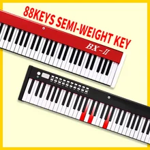 Teclado electrónico Digital Usb MIDI, instrumento Musical de Piano para sintetizar instrumentos musicales inteligentes, 88 teclas