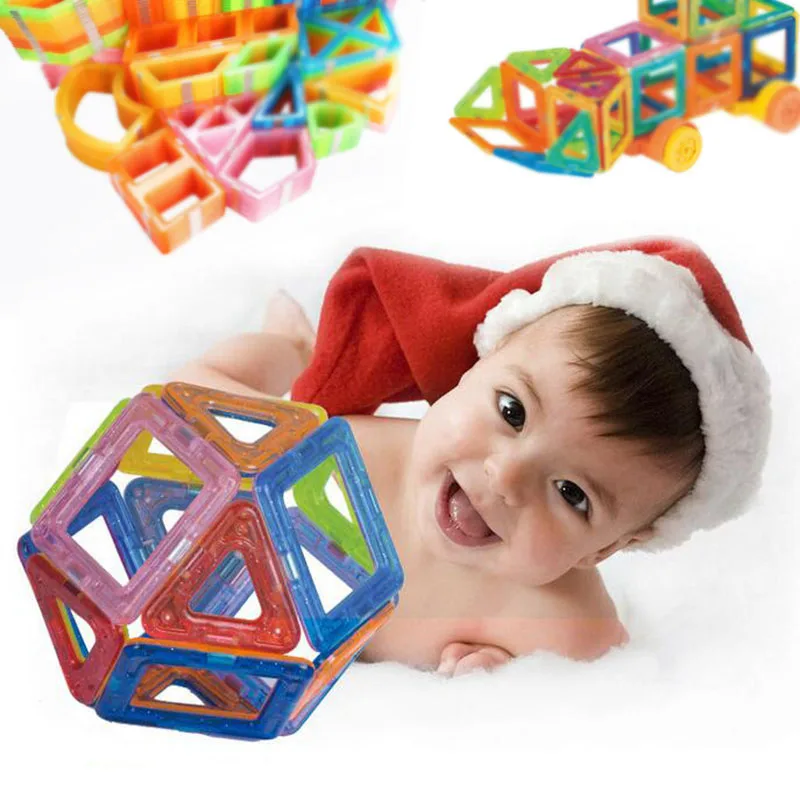 42 stücke-185 stücke Mini Magnetische Designer Bau Magnet Block Set Modell Gebäude Spielzeug Kunststoff Pädagogisches Spielzeug Für Kinder geschenke