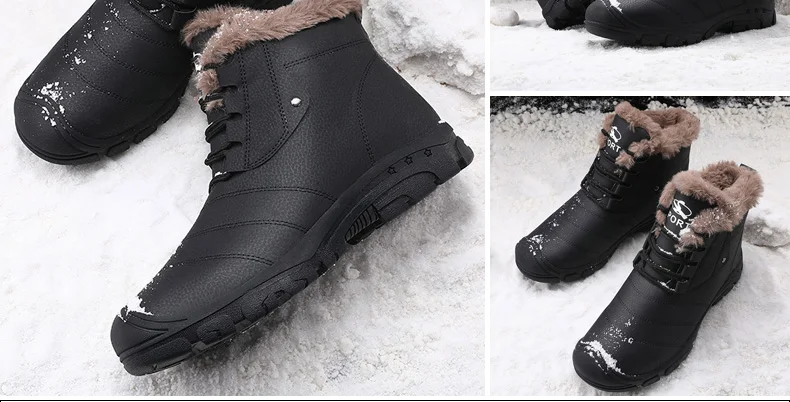 Мужские зимние ботинки; зимняя обувь; botas hombre Buty Zimowe Erkek Bot boots; Botines Botte Homme; мужская обувь; Sniegowce; зимние ботильоны