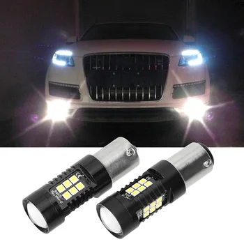 

LEEPEE Car Turn Signal Light 1157 BAY15D P21/5W R5W Rear Parking Bulbs 3030 21SMD 1156 BA15S P21W Auto Brake Reverse Lamp DRL
