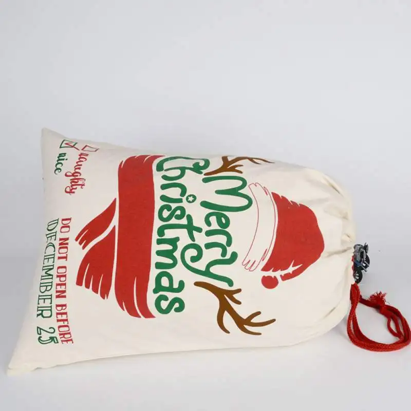 Рождественский Подарочный мешок Санта-Клауса цветок Drawstring Подарочная сумка