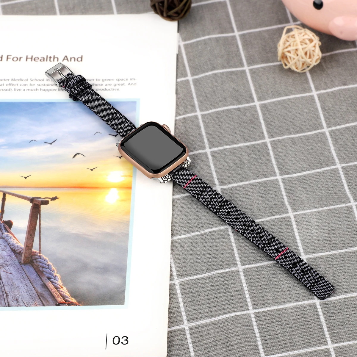 Тканый нейлоновый холщовый ремешок для часов Apple Watch Series 3 2 1 38 мм 42 мм женский ювелирный ремень браслет для iwatch 5 4 40 мм 44 мм