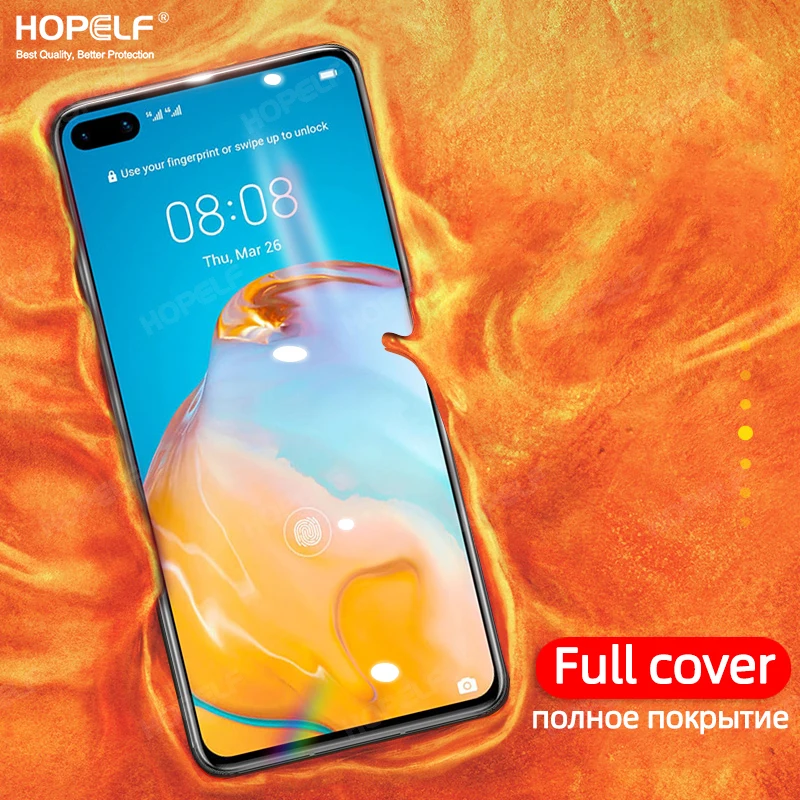 Защитное стекло закаленное для Huawei P40 Lite P30 P20 Pro Plus | Мобильные телефоны и