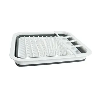 

Foldable Collapsible Washing Up Bowl Dish Drainer Draining Folding Water Reusable Camping Kitchen Useful Tools