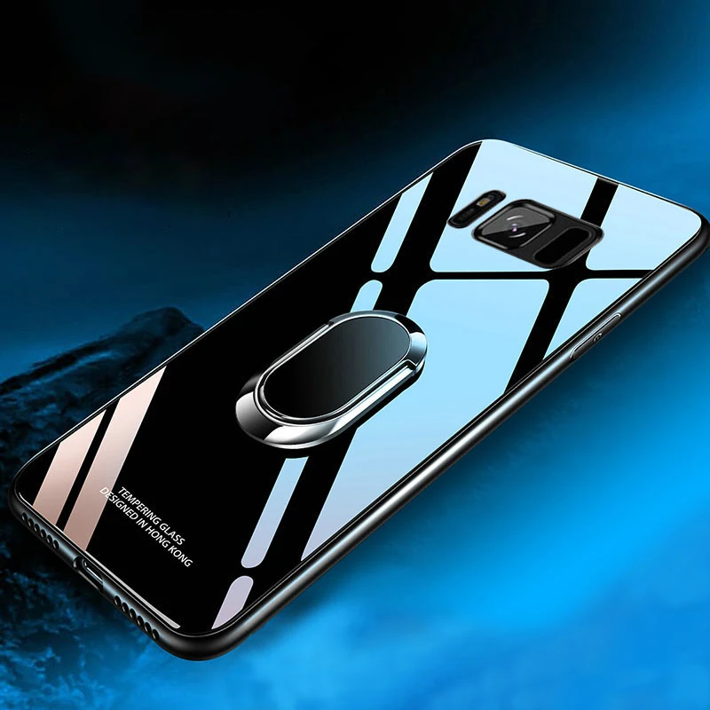 Роскошный защитный Магнитный чехол из закаленного стекла для Samsung Galaxy S20 S10 10E S8 S9