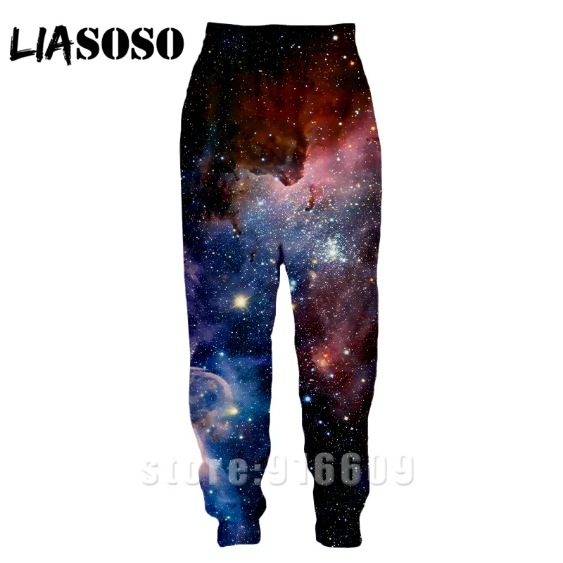 3d принт для мужчин и женщин Psychedelic rock полная длина jogger звездное небо Galaxy детские спортивные штаны Топ аниме повседневные спортивные брюки
