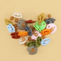 Tétine en Silicone pour bébé de 0 à 24 mois, tétine de couleur unie, de haute qualité 