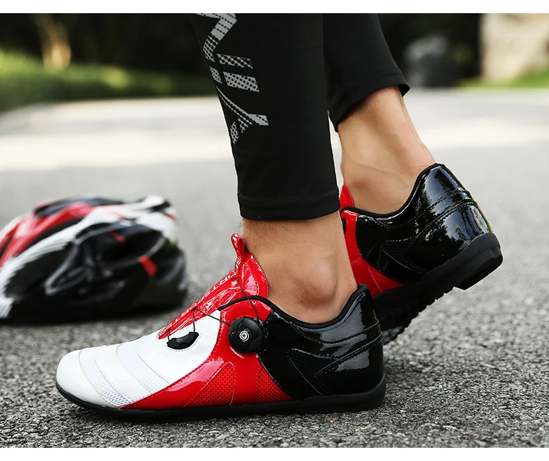 Tide Speed Lacing Professional Cycling Shoes Men Women Bicycle Sneakers Breathable Light Road Bike Shoes Outdoor Lovers