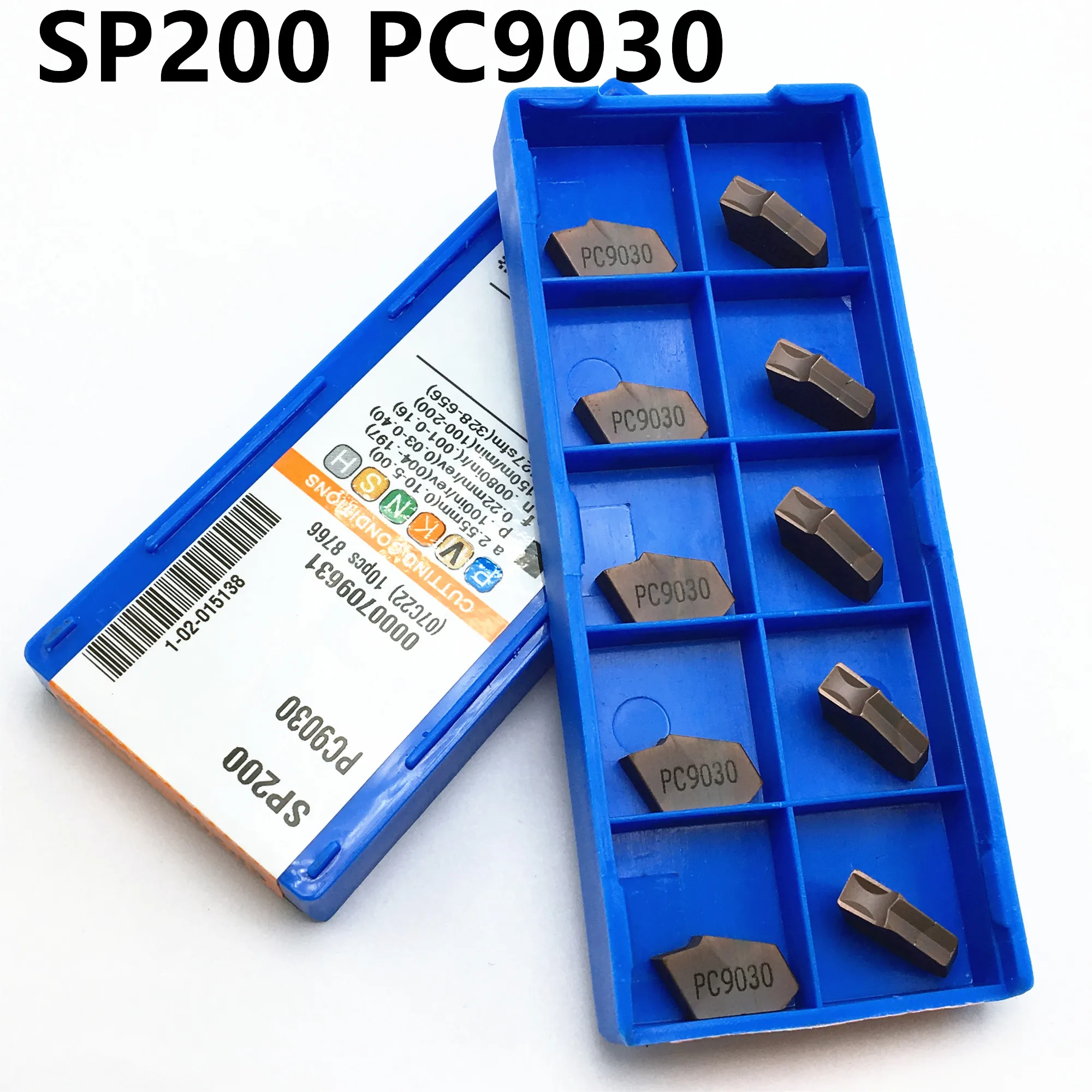 

10PCS SP200 PC9030 Insert Carbide ZQ2020 Tool ZQ2525 Slot Tool Holder Lathe Tool Knife Separation and Slotting Blade