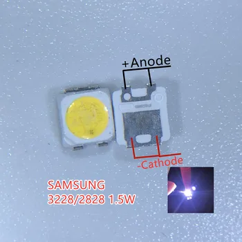 

100pcs FOR SAMSUNG 2828 LED Backlight TT321A 1.5W-3W with zener 3V 3228 2828 Cool white LCD Backlight for TV TV Application 3228