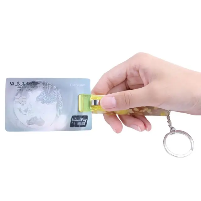 Credit Card Puller Keychain Cute Acrylic Bank Card Grabber Long Nails Contactless Card holder Key Chain Perfect Christmas Gift 6