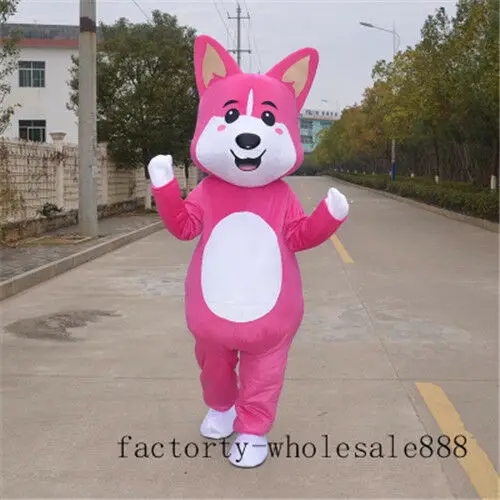 Хэллоуин Собака Хаски костюм талисмана костюм лиса Косплей Вечерние игры для взрослых унисекс платье Хэллоуин Надувные наружные украшения - Цвет: C