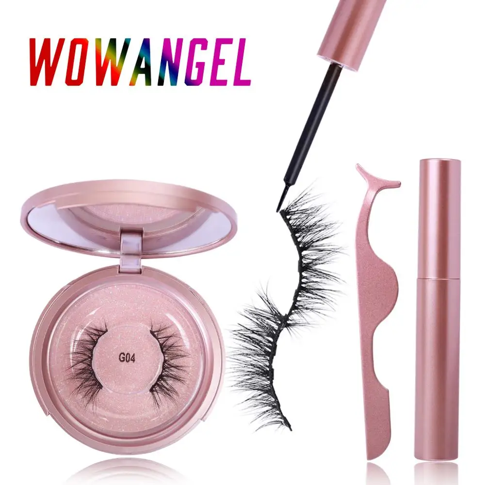 

2019 New Hot Magnetic Liquid Eyeliner & Magnetic False Eyelashes & Tweezer Set Waterproof Long Lasting Eyeliner False Eyelashes