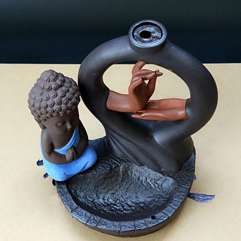 Incense Burner Backflow Ceramic Glaze Tower Holder Smoke Cone Sandalwood
