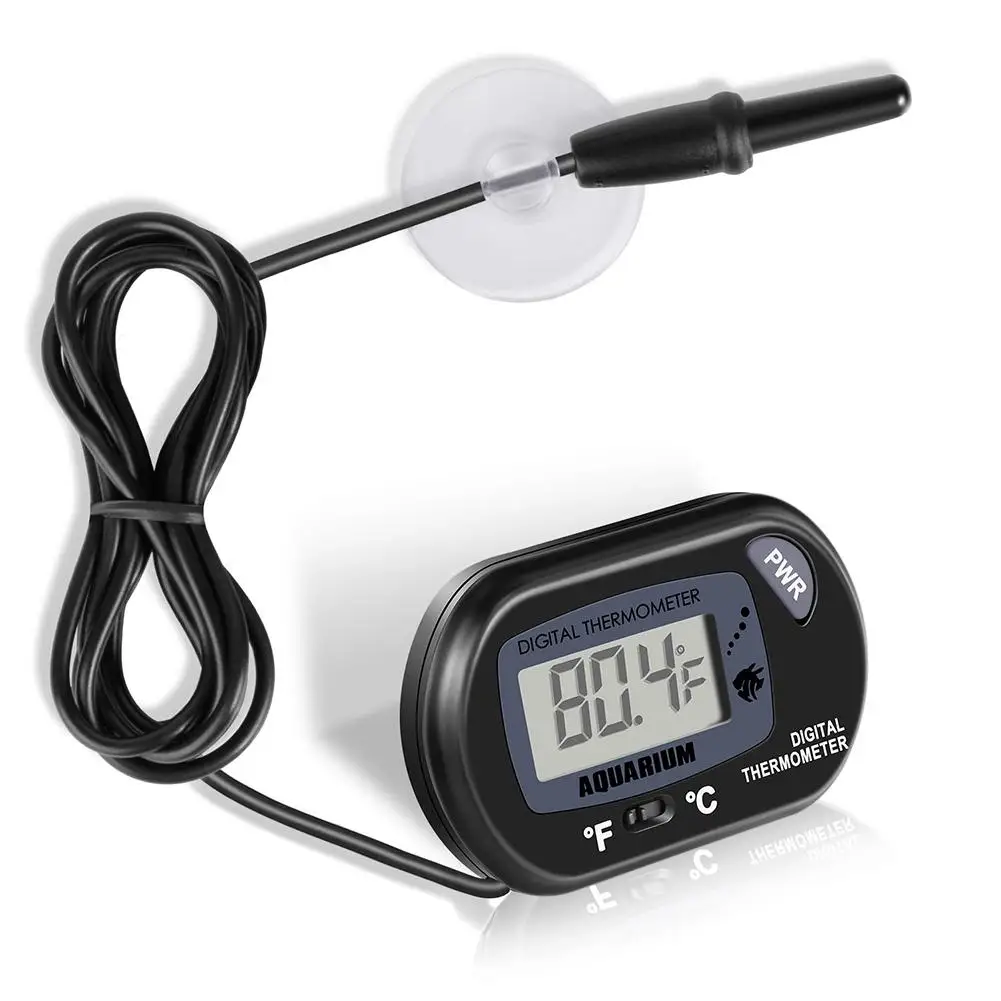 

LCD Digital Fish Tank Temperature Meter Aquarium Thermometer with Suction Cup