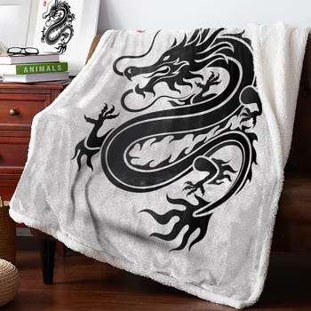 

Dragon Totem Animal Ancient Myth Bedspread Coverlet Blankets Fleece Throw Cover Wrap Personalized Thick