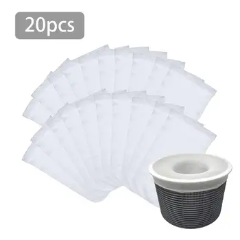 

20/10/5 PCS Filter Storage Pool Skimmer Socks Nylon Swimming Pool Filter Socks ForBaskets And Skimmers White Baskets NotIncluded