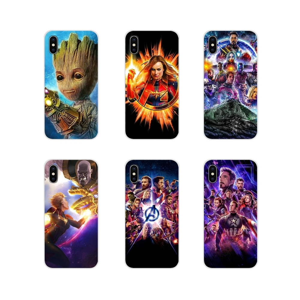 

Marvel MCU Avengers Endgame Silicone Shell Cases For Huawei G7 G8 P7 P8 P9 P10 P20 P30 Lite Mini Pro P Smart Plus 2017 2018 2019