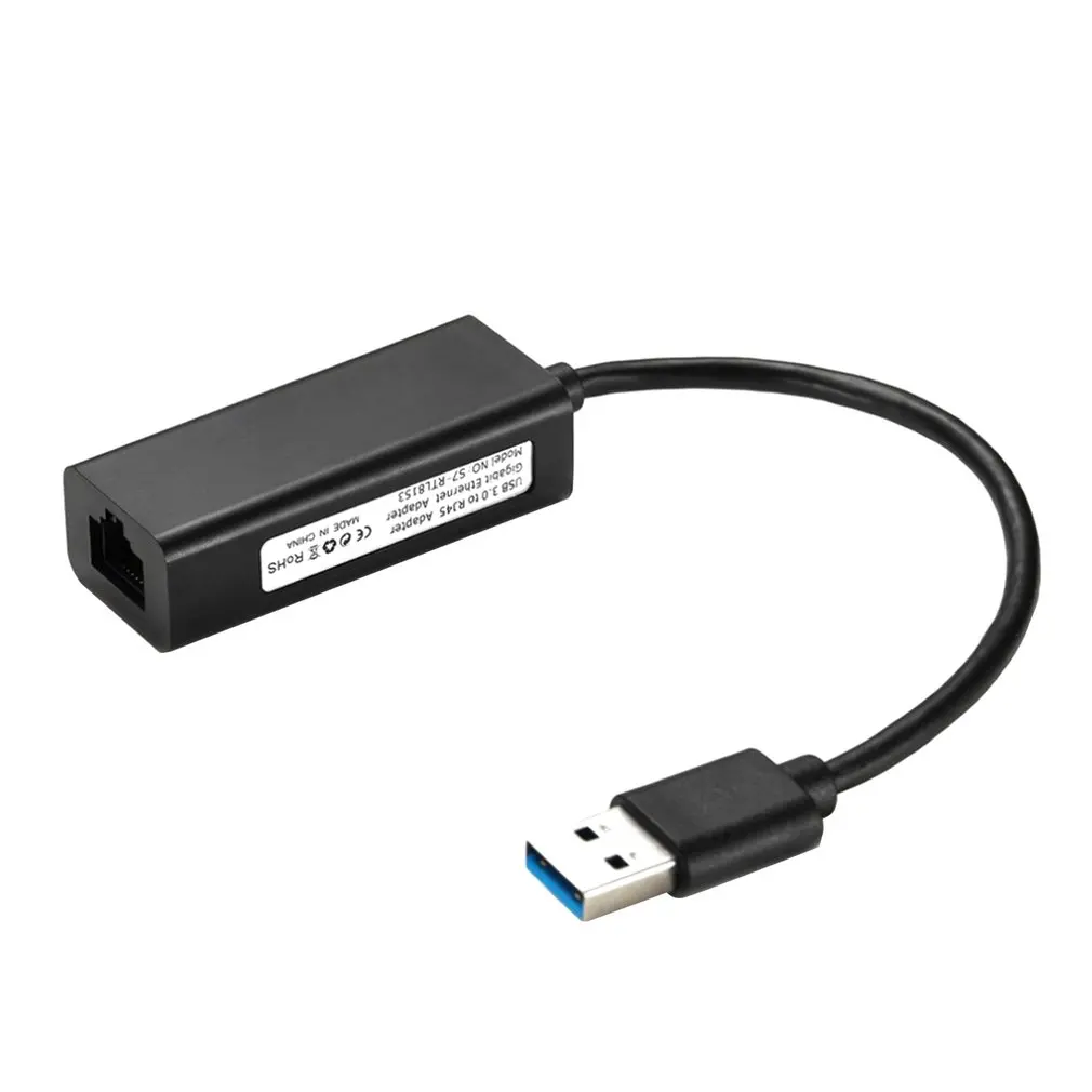 

USB to RJ45 Ethernet Card Adapter Cable External 10/100/1000Mbps USB 3.0 to RJ45 Ethernet LAN Adapter for Nintendo Switch