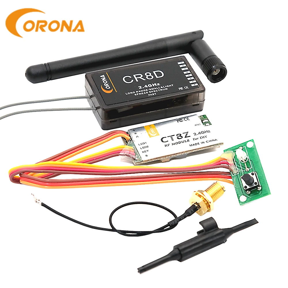 Corona 2.4Ghz DIY Module CT8Z (DSSS) with CR8D Receiver for RC Transmitter|Parts & Accessories| - AliExpress