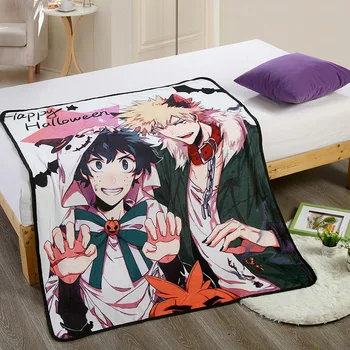 

My Hero Academia Blanket Cosplay Prop Boku no hero academia Flannel Fleece Sheet Pain for Kids Boys Girls
