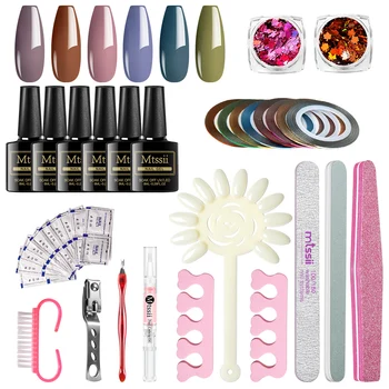 

Mtssii 20pcs Gel Nail Polish Set With Base Top Coat Manicure Set Nail Kit Tools For Manicure Set For Gel Varnish Nail Art